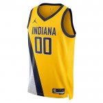 Indiana Pacers Trikot Bennedict Mathurin 00 Jordan 2022-23 Statement Edition Navy Swingman - Herren